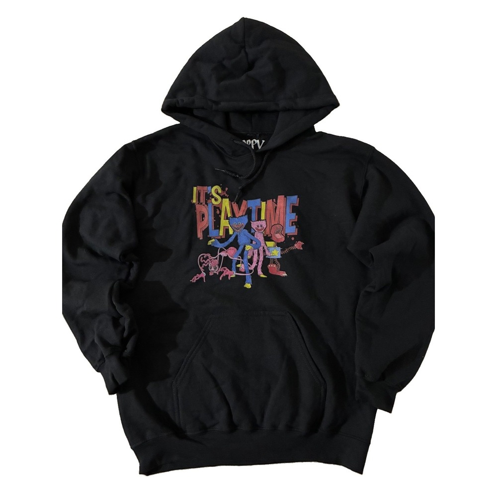 Poppy Playtime Hoodie Unisex S Black Huggy Wuggy NEW